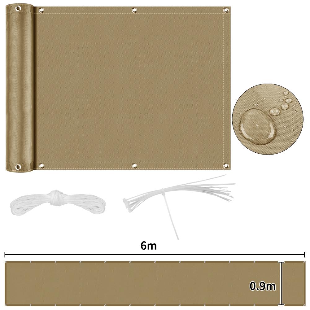 Fence Privacy Screen Heavy Duty Windscreen Fencing Cover Mesh Fabric Cloth with Grommets UV Protection for Outdoor Garden Patio
