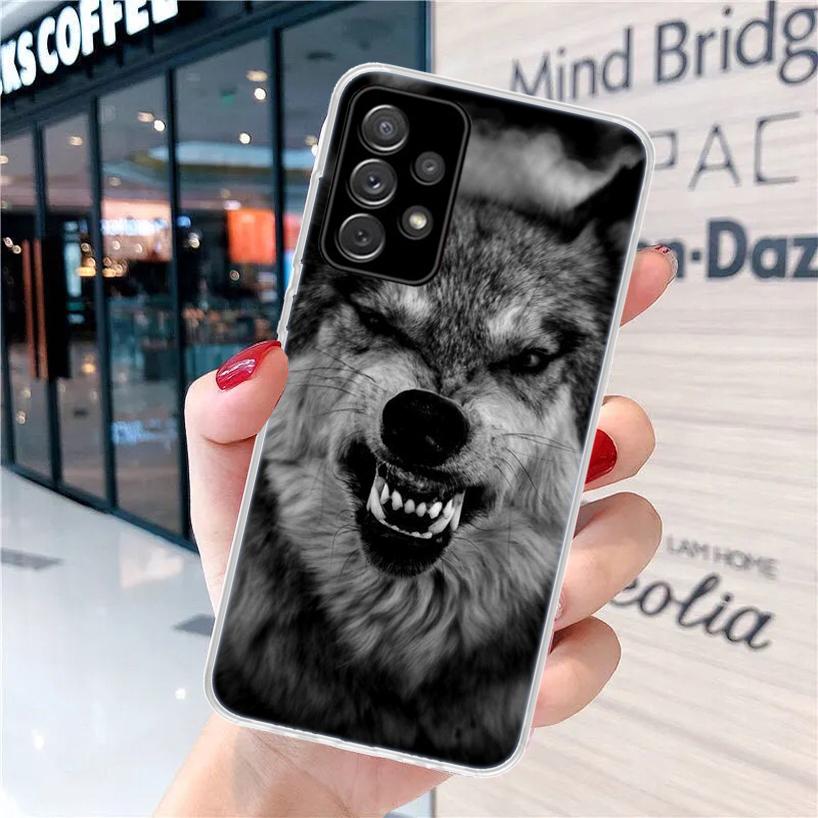The Wolf Fierce For Samsung Galaxy A15 A14 A13 A12 A55 A54 A53 A52 Phone Case A32 A35 A34 A33 A25 A24 A23 A22 A04S A03S A02S Gal