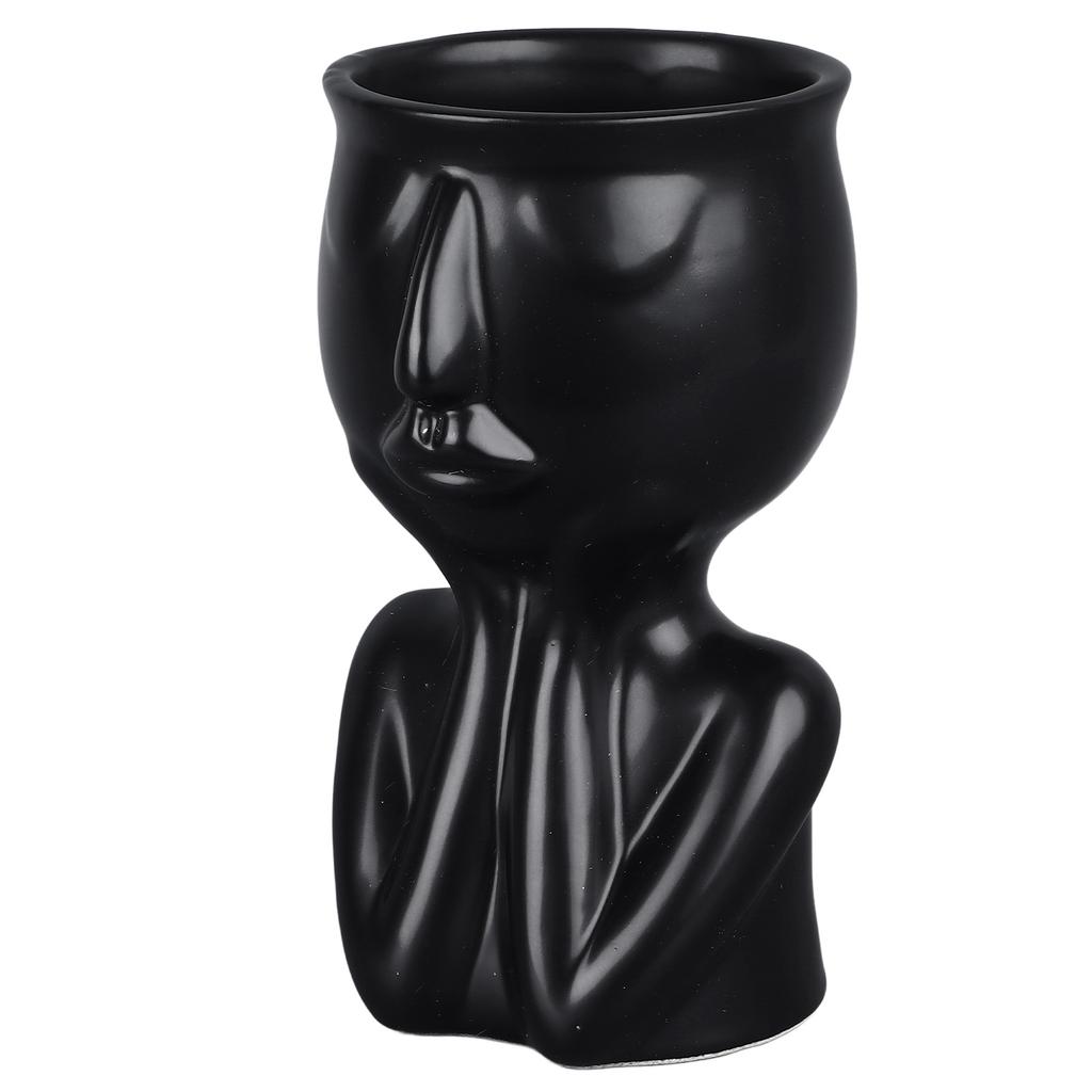 Ceramic Face Planter Pot Nordic   Modern Innovative Face   Planter Pot for   Hotel Desktop Ornaments