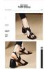 Women's Retro Brown Chunky Heel Sandals - Open-Toe, Single Strap, Comfortable High Heels