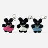 Black Cat Skirt Keyring 3 Colors Doll Keychain Bag Charm