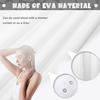 PEVA Shower Curtain Waterproof Plastic Clear Bath Curtains Transparent/Colorful Bathroom Curtains Mildew Home Luxury with Hooks