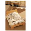 Solid Wood Cat Bed Dog Bed Removable Mat Washable All Season Universal Cat Nest Dog House Pet Supplies Pet Bed Within 7kg