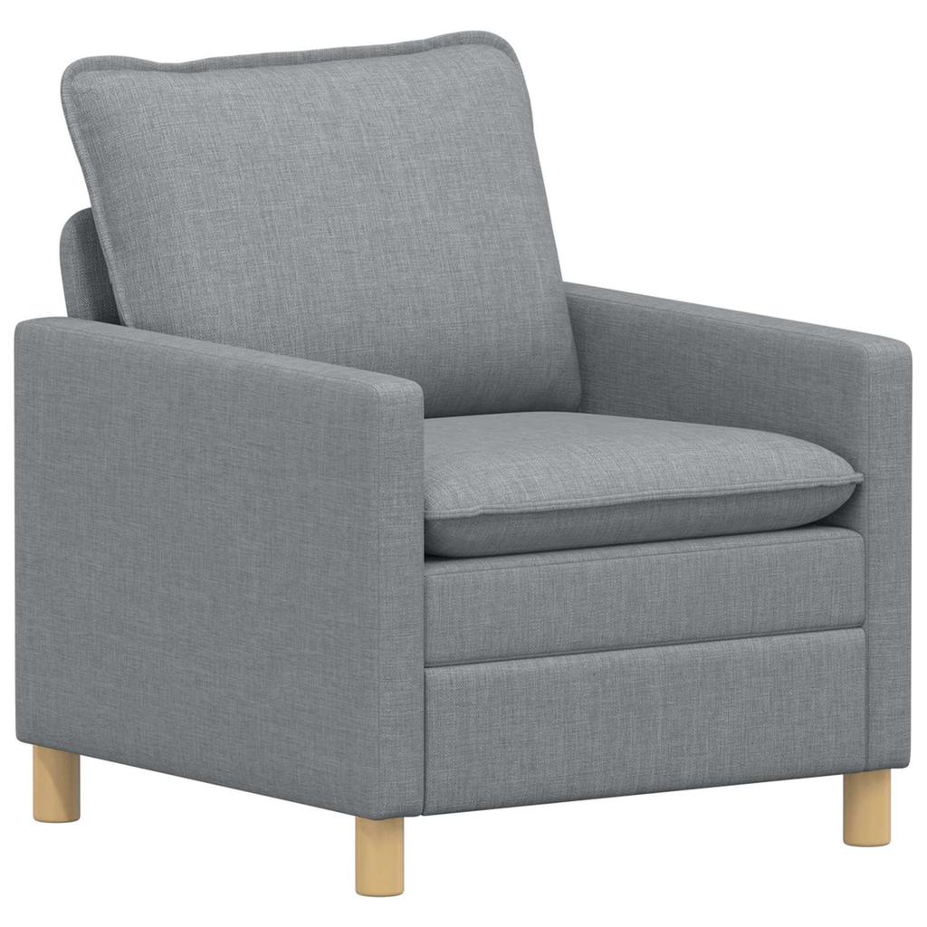 Sofa Light Grey 76 X 81 X 87.5 Cm Fabric