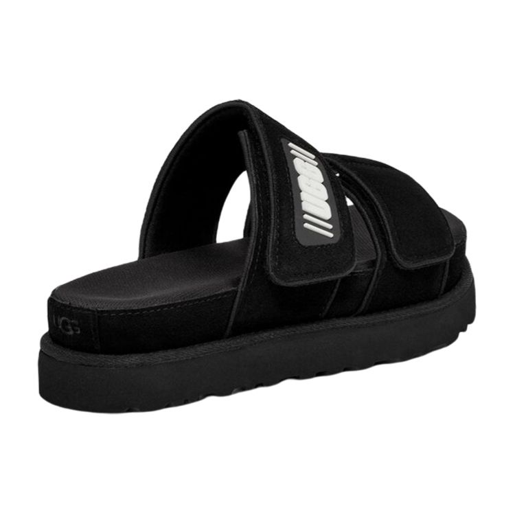 UGG Comfortable Thick Sole Rubber Bottom Silent Slide Sandals Women sandals Black 1129210-BLKS