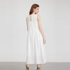 ELLE Modern Elegant Slimming Solid Color Sleeveless A-Line Dress Women dresses EL52528