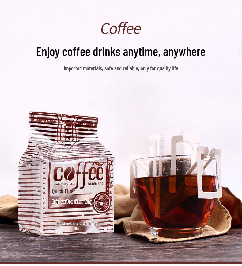 Japanese Drip Coffee Filter Bags, 50-Pack – Quick, Economical Hand Drip Coffee Filters