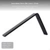 HeavyDuty Metal LShaped Floating Bracket, Triangle Shelf Support for TV Stand & Cabinet White 30cm