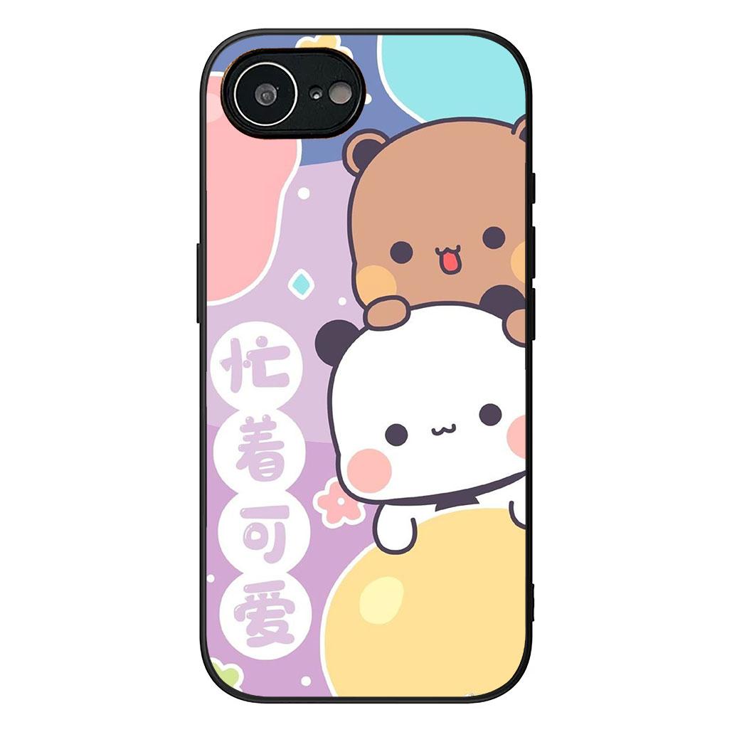 

Anime B-Bubus D-Dudus Panda Bear Phone Case for Samsung Galaxy S25 Edge S24 S23 FE Plus Ultra A16 A15 A55 A57 5G Soft Cover Galaxy S25 Edge