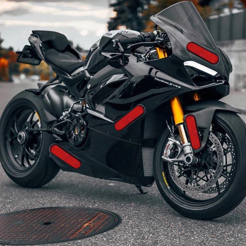 Riflettore Universale Autoadesivo Adesivo di Avvertimento Moto E-bike Sicurezza Notturna Piastra Riflettente Accessori Auto Camion Rimorchio