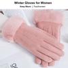 Winter Gloves for Women Touchscreen Women s Winter Warm Suede Gloves for Cycle Driving Skiing Outdoor Sports
