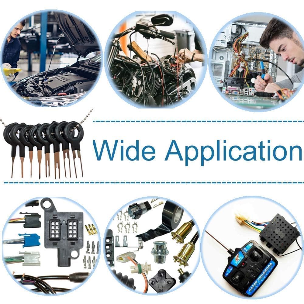 Maerd Terminal Removal Tool Kit 76Pcs Electrical Connector Pin Removal Tool Terminal Ejector Kit Depinning Tool For Automotive Car