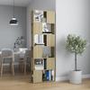 VidaXL Bookcase-Room Divider Sonoma Oak 60x24x186 Cm