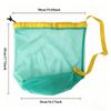 Portable Drawstring Beach Bag Large Capacity Swim Toy Storage Bag Mesh Beach Bag  Beach Activities