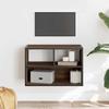 Mobile TV Effetto Rovere Marrone 60 x 31 x 39,5 cm Truciolato e Metallo