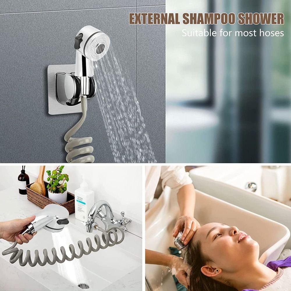 Water Saving Baby Bath Shower Head Pressurizing Nozzle Soft Washing Handheld Shower Sprinkler Detachable Easy To Install
