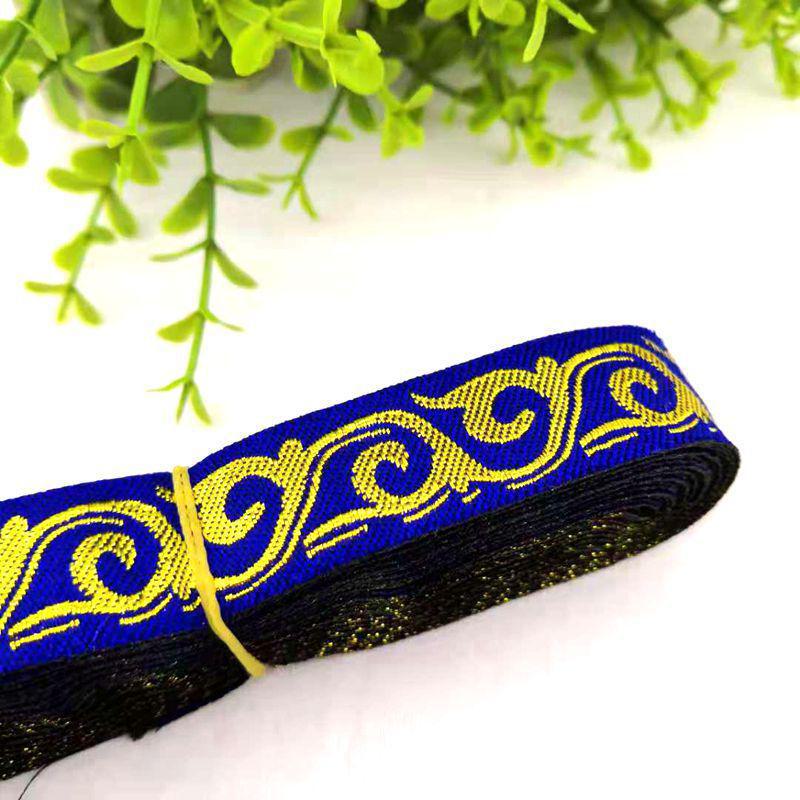 Spitzenbesatz aus Stoff mit ethnischem Wolkenmuster, 2 cm, für DIY-Cosplay-Accessoires