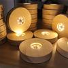 5/8cm Wooden LED Display Base Light Luminous USB Lamp Holder for Crystal Ball Glass Resin Art Ornament Stand Decor Kids Gifts