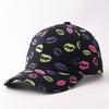 Personalized Printing Lip Print Baseball Cap European and American Fashion Outdoor Leisure Sunshade Cap