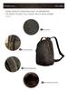 Crazy Horse Leather 14-Inch Retro Men's Backpack Laptop Bag