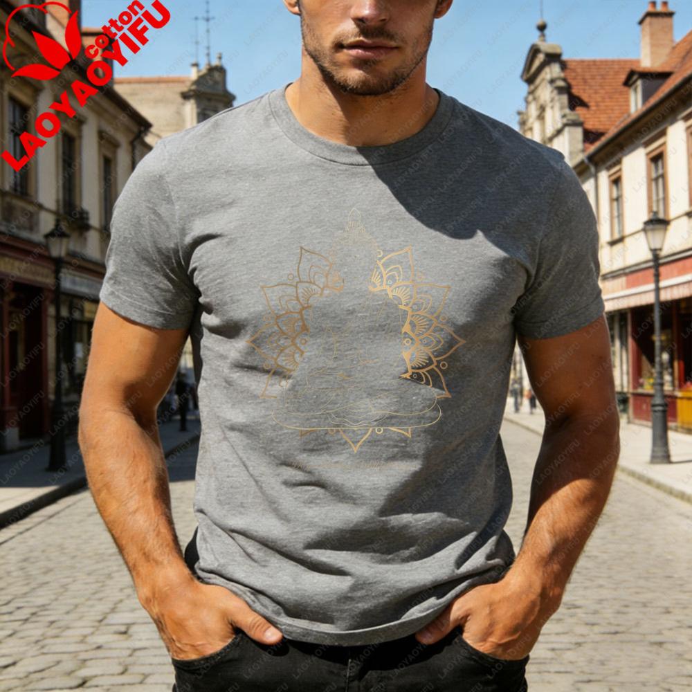 Yoga Zen Meditation Buddhism Lotus TShirt Spirituality Buddha Gifts Namaste  Premium Shirt High Quality Cotton Clothes