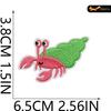 Black Fox Marine Life Cartoon Embroidered Patches for Children's Bags