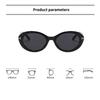 New Retro Oval T-shaped Sunglasses Women's Fashion Street Photography Trend Versatile Sunglasses UV400 Shades Eyewear