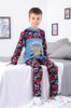Boys’ Classic Pajama Set – Lightweight Cotton Knit & Button Detail, Any Season, 6077-002-33-4 HC