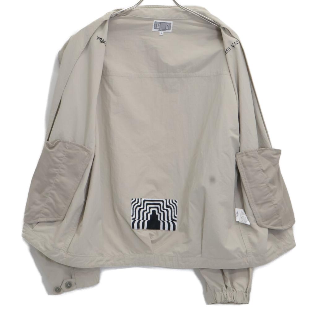 C.E Gray STAND COLLAR NYLON ZIP JACKET Jacket L grayUsed