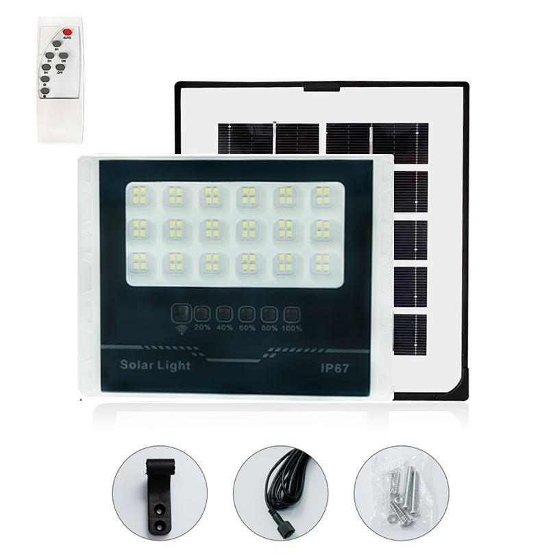 

Solar Outdoor Led Courtyard Wall Lamp Waterproof Spotlights Solar Lights Remote Control Wall Lights for Garden Fence Patio Front 10 W