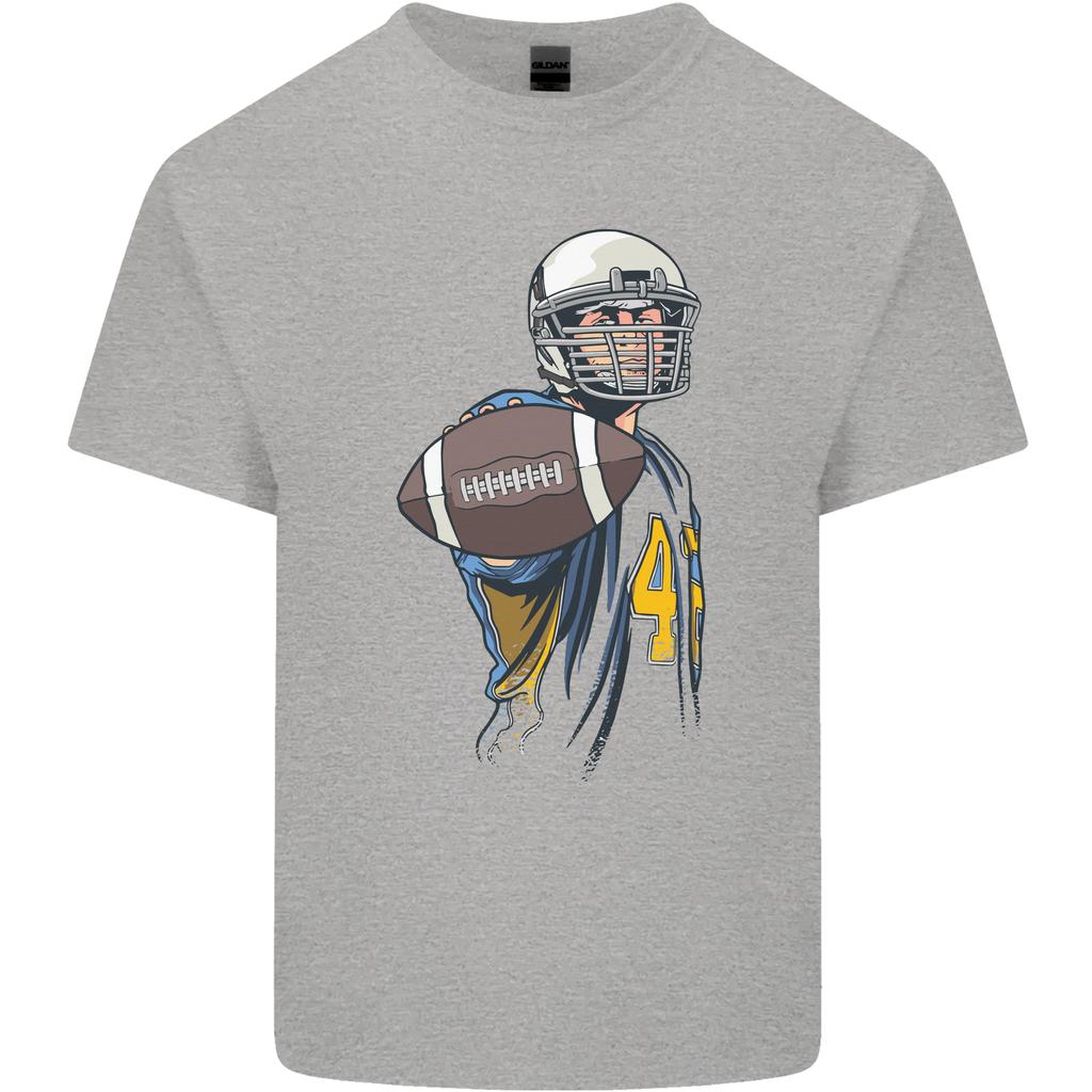 American Football Player Holding a Ball Unisexs Light Cotton TShirt