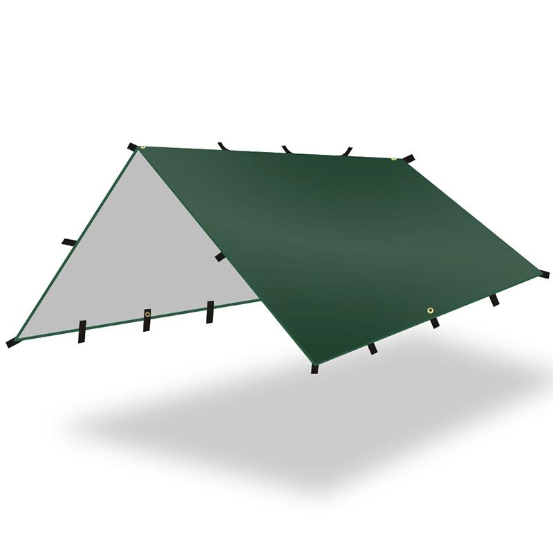 

4x4 м 4x3 м 3x3 м брезентовий намет водонепроникний кемпінг із захистом від ультрафіолетового випромінювання для піших прогулянок на відкритому повітрі туристичний намет брезентовий кемпінг для туристів на пляжі укриття від сонця 4*4m зелений