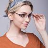 KLESIA Reading Senior Blue Light Ultra Aspherical Lenses Noble Women's Glasses, Glasses, Cut, Stylish, Light, (2.5, Purple)