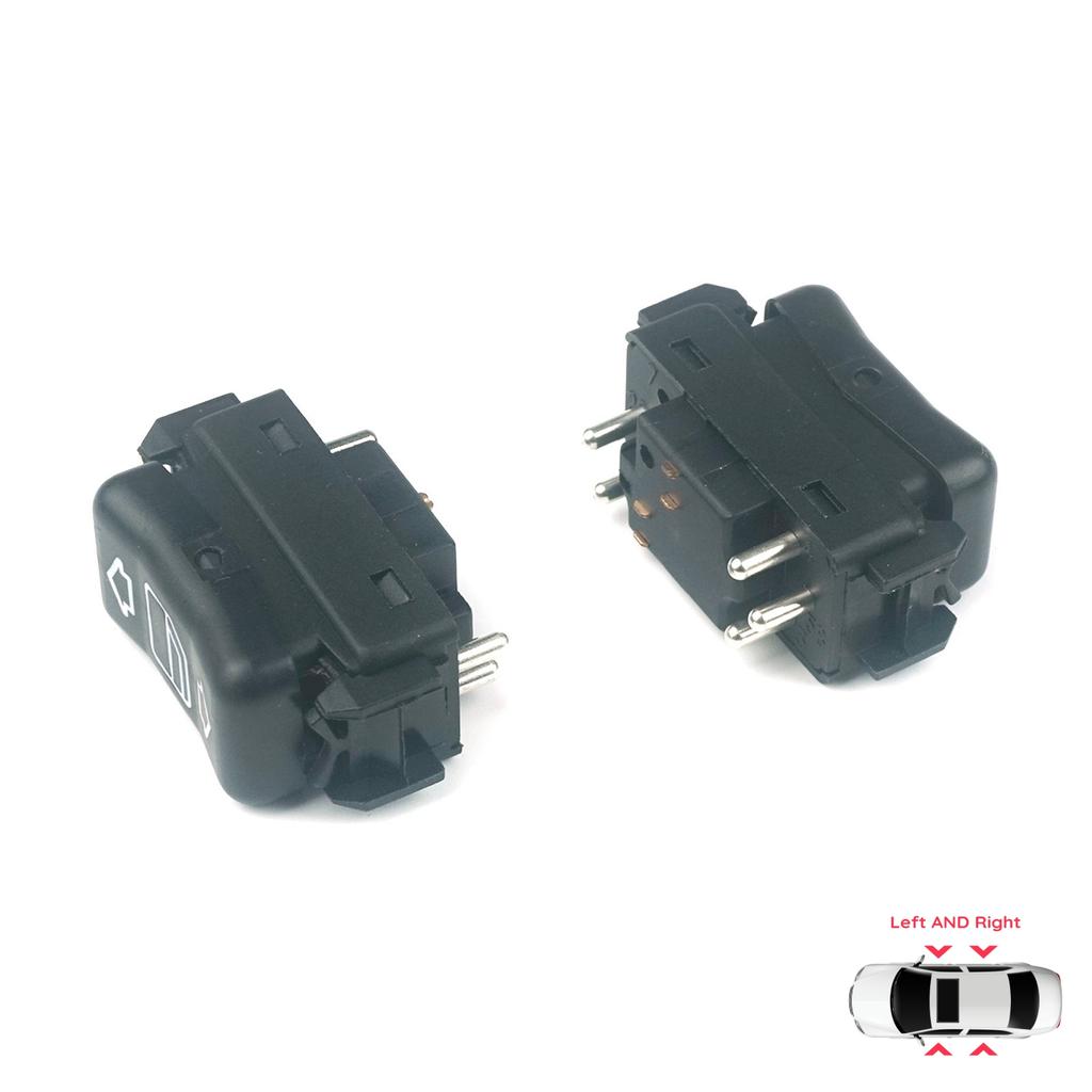 BDP631+BDP632 Center Console Control Window Switch 5-Pin Left Right For Mercedes W124 A124 C124 S124 W126 C126 W463 W201 190