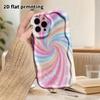 Phone Case: 2D Flat Design Suitable for iPhone 18 17 16 15 14 13 Pro Protective Case, Couple Style, Glitter Swirl, Christmas and Halloween Gift