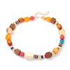 Fashion Vacation Style Elegant Irregular Geometric Wood Resin Beaded Necklace Personalized Simple Party Women