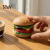 Anxiety Relief Gadgets Hamburger Squeeze Toy, Food Shape Slow Rising Fidget Realistic Fun Burger Soft Stress Sensory Toy for Toys
