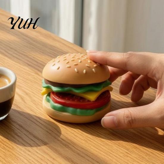 Anxiety Relief Gadgets Hamburger Squeeze Toy, Food Shape Slow Rising Fidget Realistic Fun Burger Soft Stress Sensory Toy for Toys