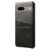 For Google Pixel 7a Mobile Phone Cover Card Holder Plastic+PU Leather Anti-fall Phone Case