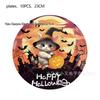 Halloween Party Tableware Set: Includes Paper Plates, Cups, Napkins, and Tablecloth for Children's Birthday Party Decorations.