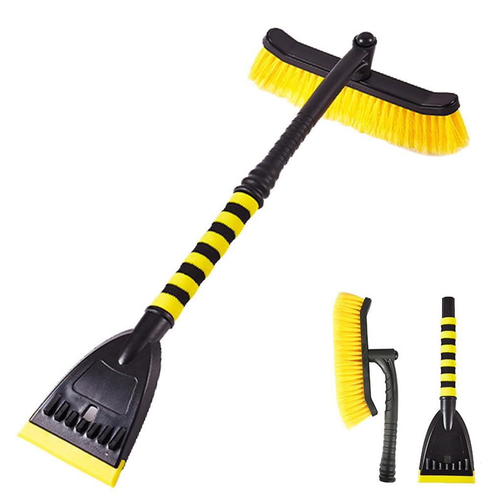 Portable Snow Scraper Ergonomic Grip Efficient Ice And Frost Removal Tool For Trucks Suvs Snow Brush For Windshield And Window Cleaning