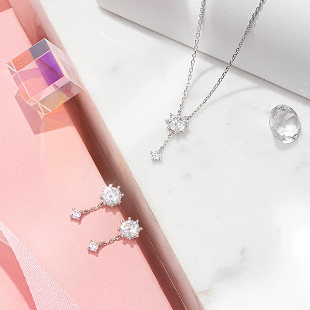 Whitemond Necklace and Earrings Set (Set-J0-1100)