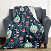 1pc Forest Creatures Lightweight Flannel Blanket, Comfortable and Warm Blanket, for Office and Camping Sofa Bed, Livingroom127