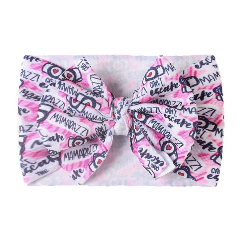 New Baby Hair Accessories, Children's DIY Fabric Headband, Baby Printed Bow Headband Headscarf
