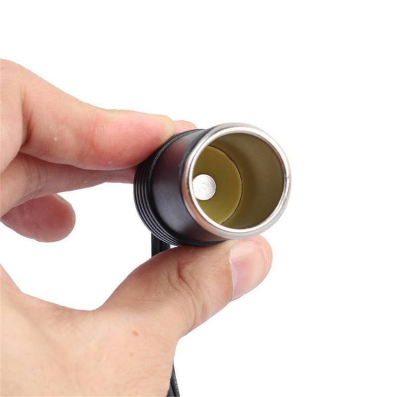 12V Car Cigarette Lighter Female Socket To 5.5mm X 2.1mm Plug Car Charger Base Connector Power Adapter Power Supply