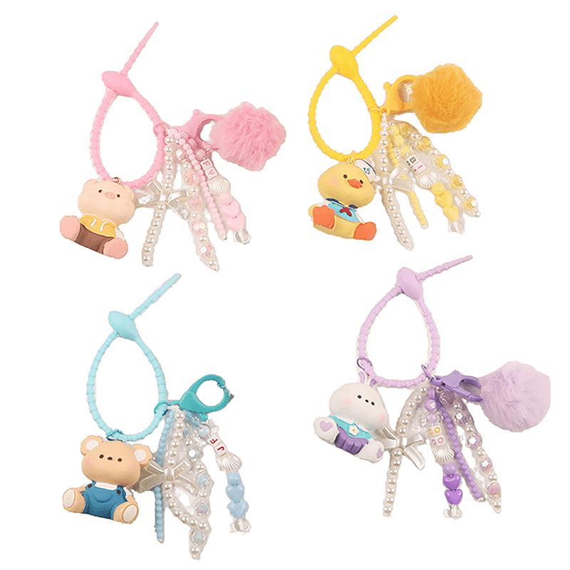 

Симпатичный кролик брелок медведь утка кулон волосы брелок для ключей автомобильная сумка подвеска декор