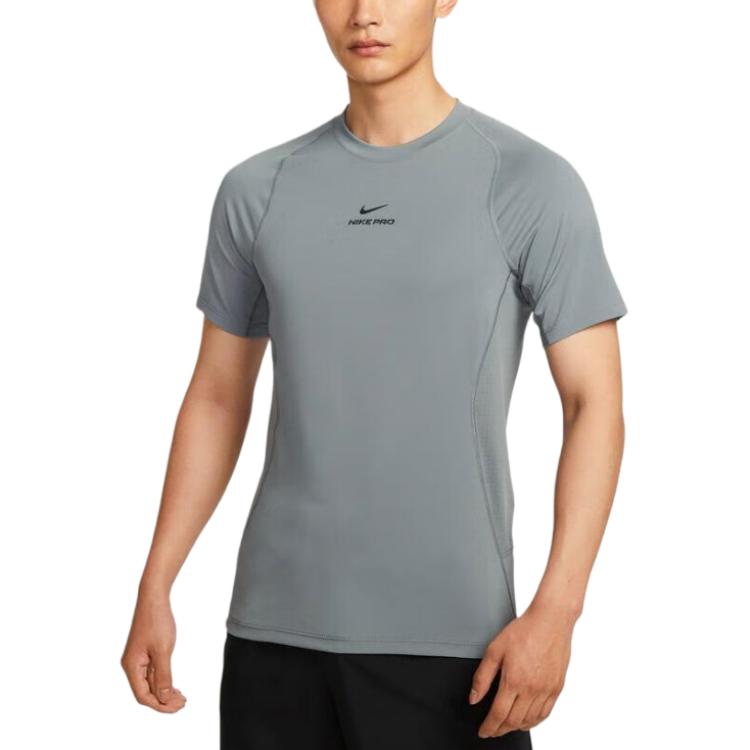 New Nike Pro T Shirts Men's Gray HV0410-084