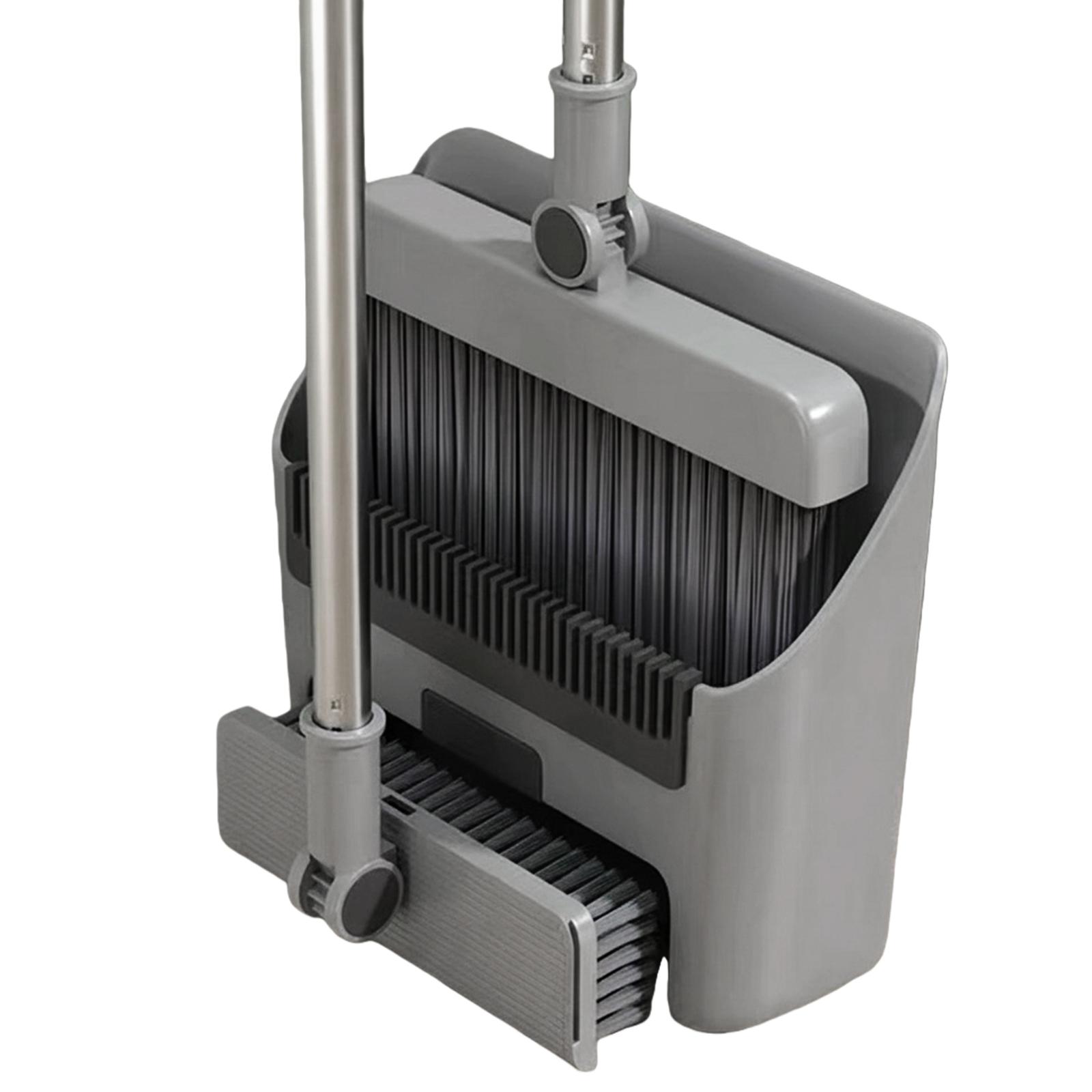 

Broom and Dustpan Set Self-Cleaning Teeth Design Broom Shovel Set for Home Office Indoor Outdoor Sweeping