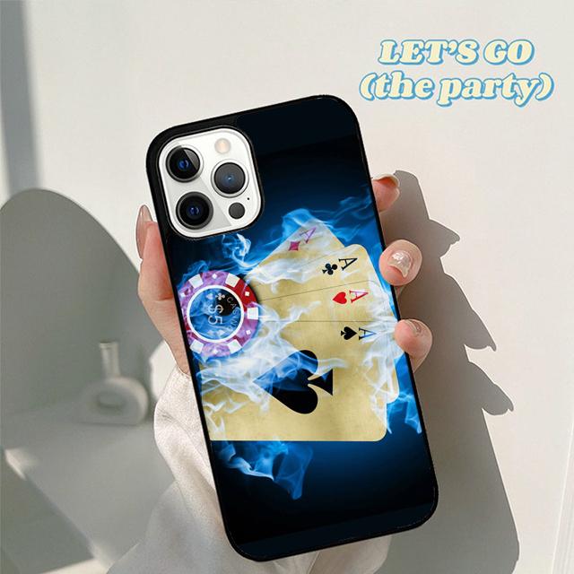 Autumu Poker Playing Cards Phone Case Cover for iPhone 17 Air 16 16e 15 12 11 13 14 Pro Max Apple Plus Coque