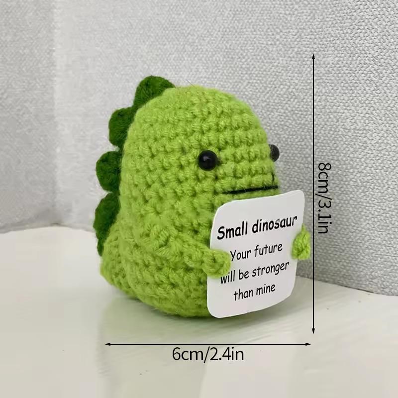 Handmade Doll with Card - Positive Energy Funny Ornament, Christmas Birthday Gift for Home Room Decoration